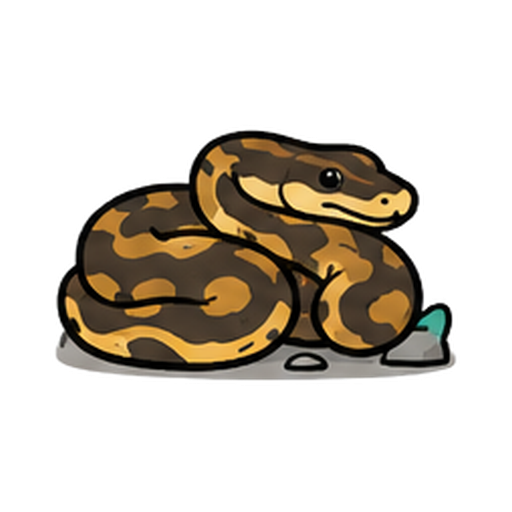 Ball python illustration